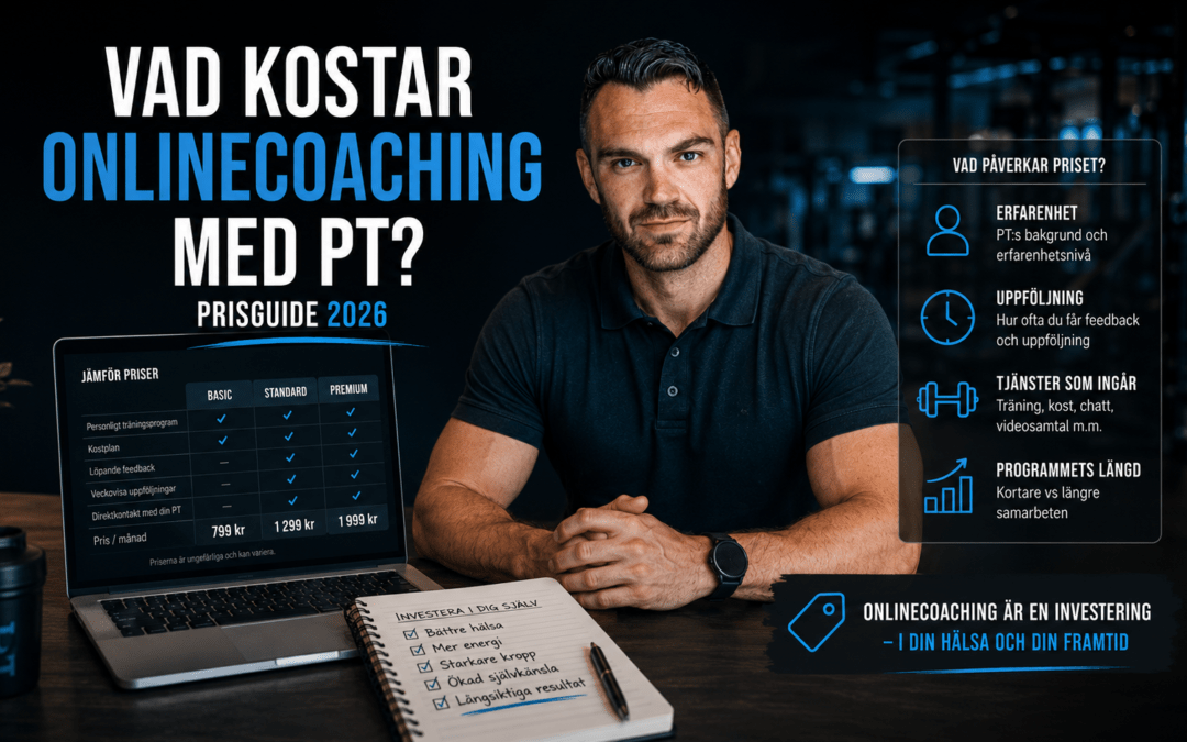 Vad kostar onlinecoaching med PT? Prisguide 2026