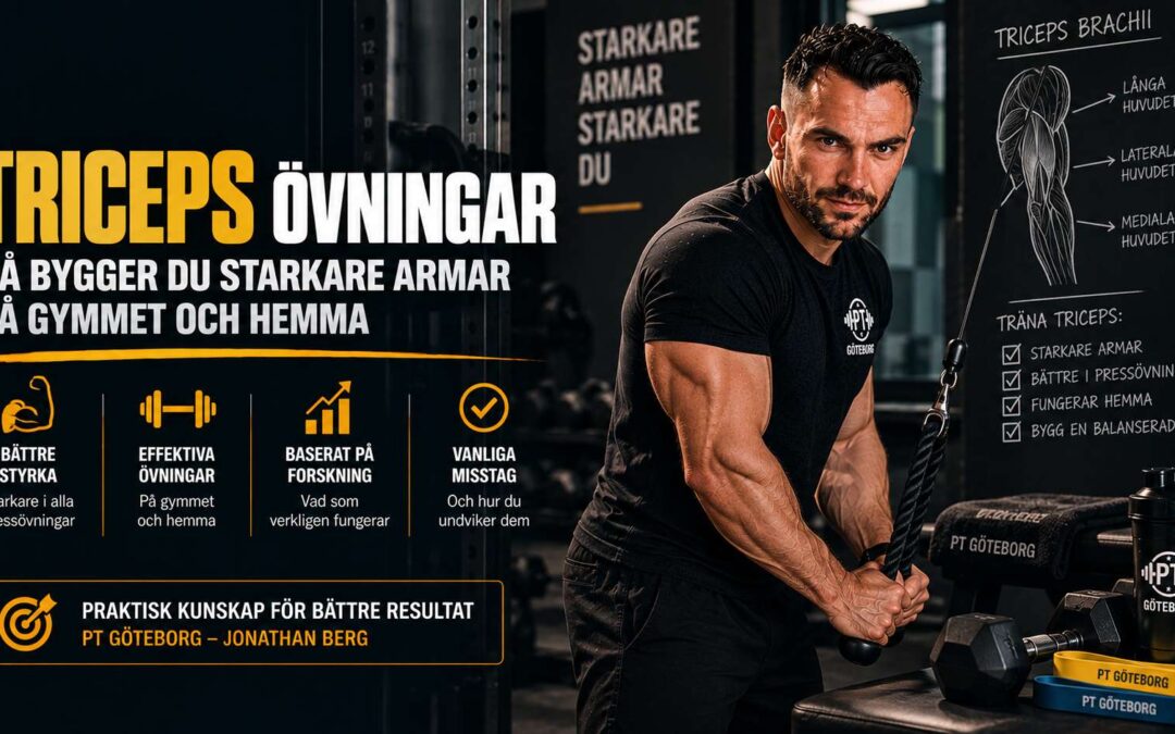 Triceps övningar – så bygger du starkare armar på gymmet och hemma