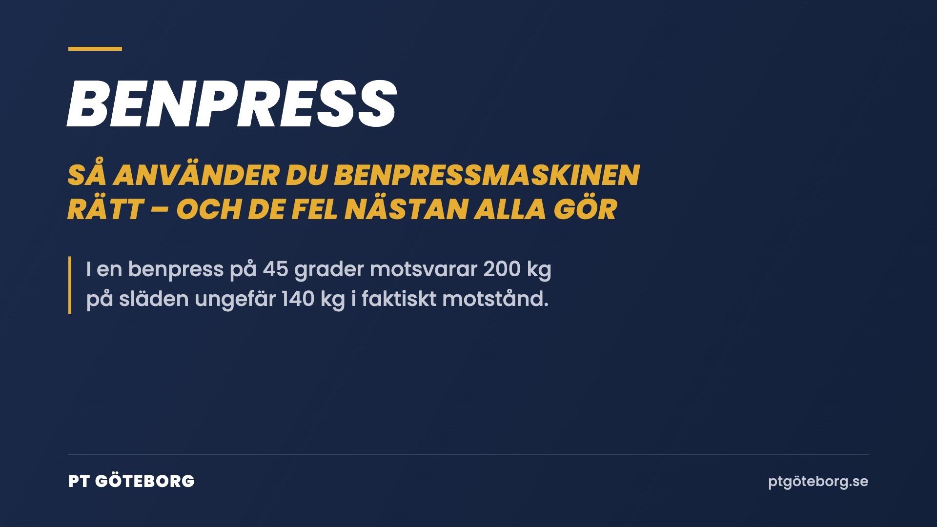Benpress: så använder du benpressmaskinen rätt – och de fel nästan alla gör Benpress: så använder du benpressmaskinen rätt – och de fel nästan alla gör
