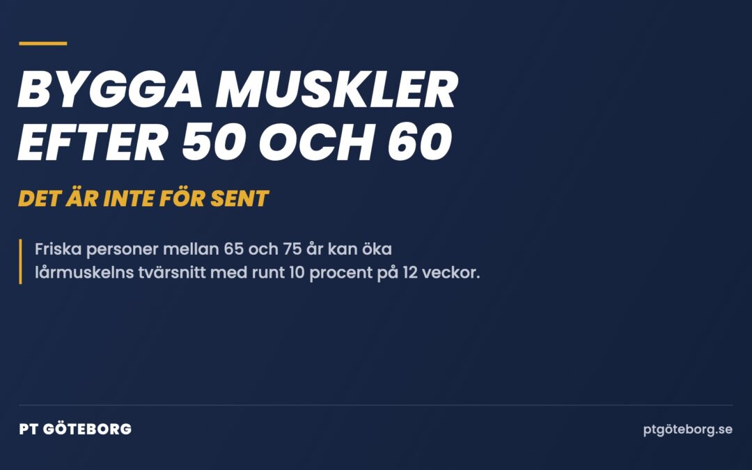 Bygga muskler efter 50 och 60 – det är inte för sent