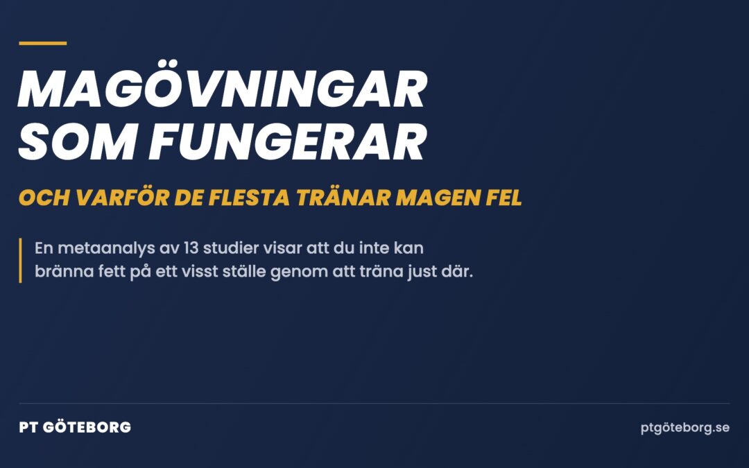 Magövningar som fungerar – och varför de flesta tränar magen fel