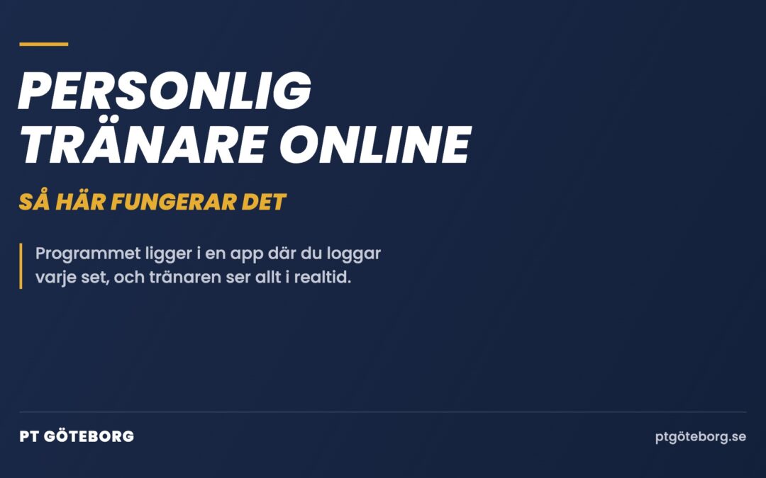 Personlig tränare online – så här fungerar det