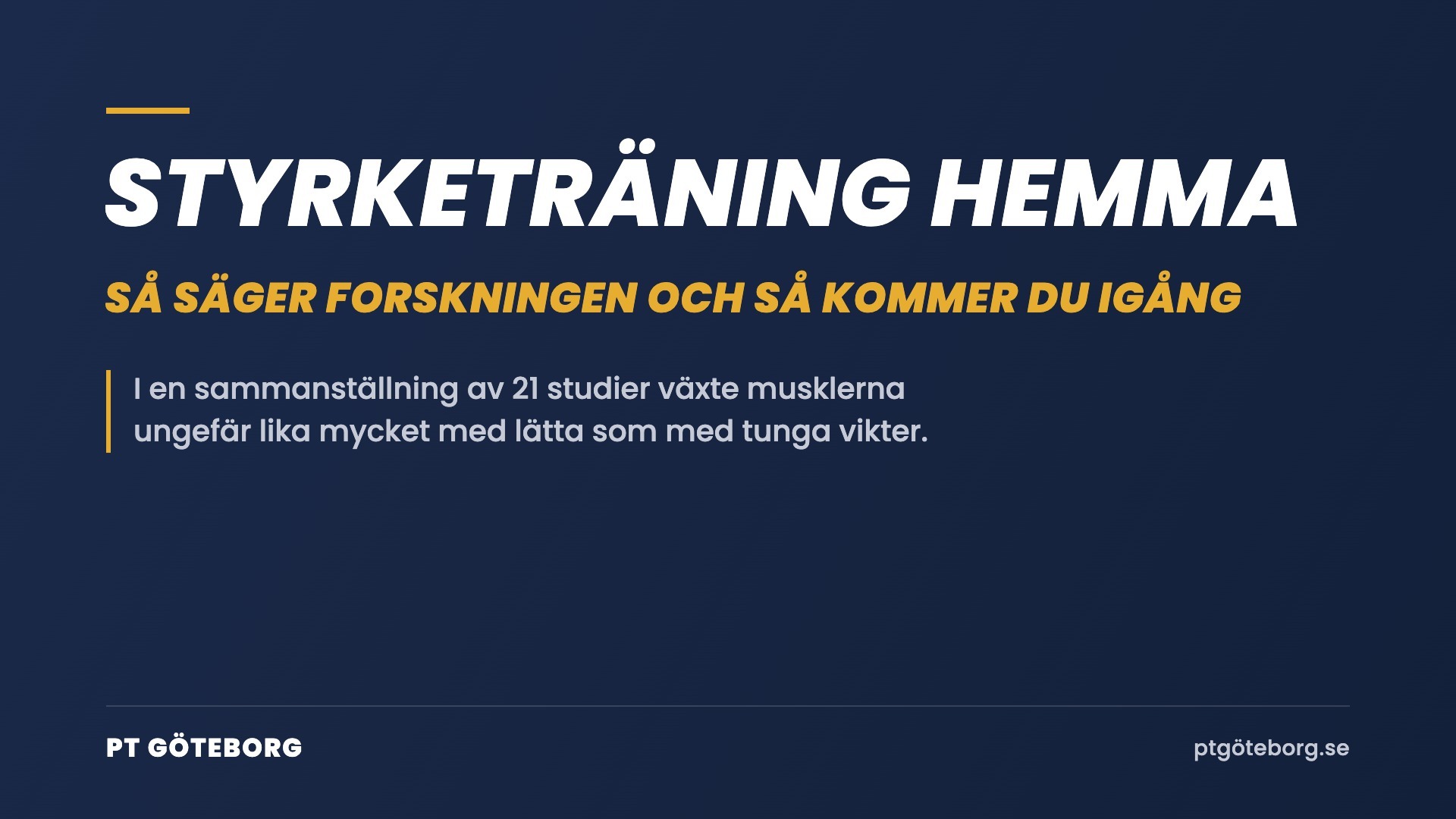 Styrketräning hemma – så säger forskningen och så kommer du igång